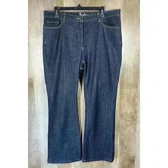 Boden Jeans Women’s 14R US Blue Bootcut Denim High Rise Stretch Dark Wash - Picture 3 of 9